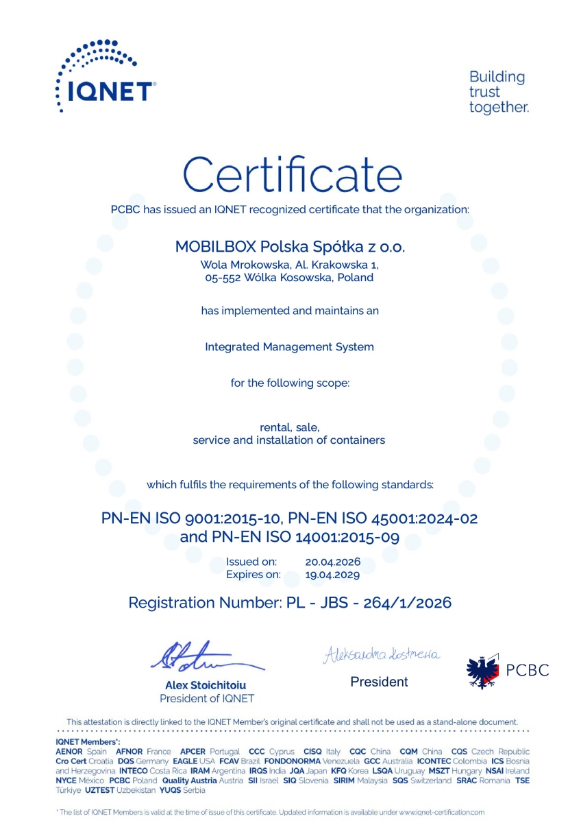 CERTIFICATES AND QUALITY