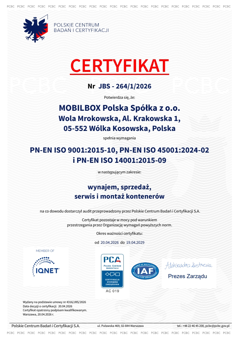 CERTIFICATES AND QUALITY