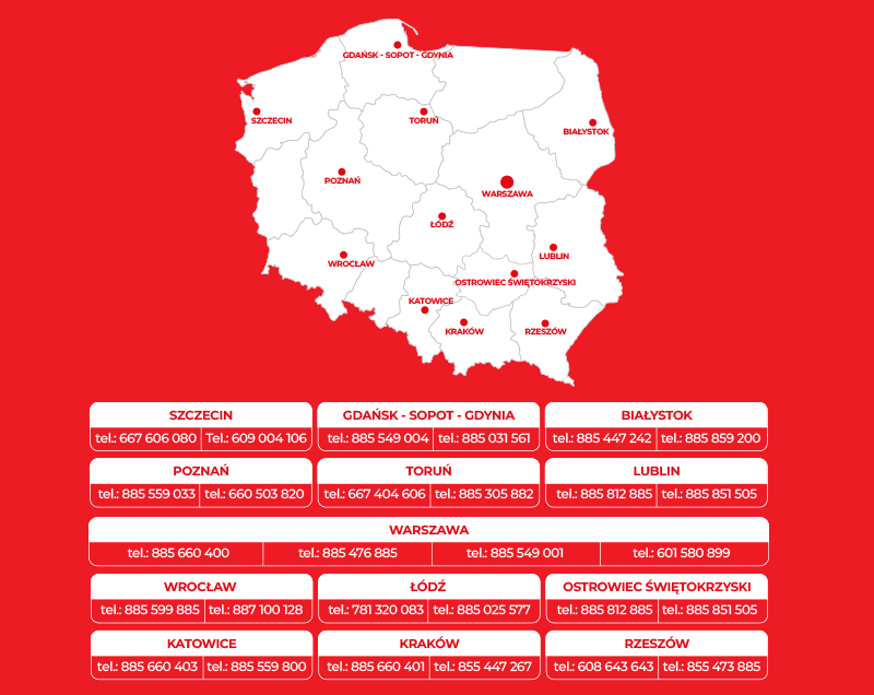 Kontenery Mobilbox Polska oddziały