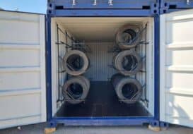 Regały na opony kontenerowe