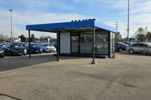 Kontener Z Wiata Kontener biurowy z wiatą