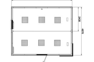 Pawilon Biurowy 30m2 Duo Open Space Rys Techniczny Pawilon Biurowy 30m2 Duo Open Space Rys Techniczny