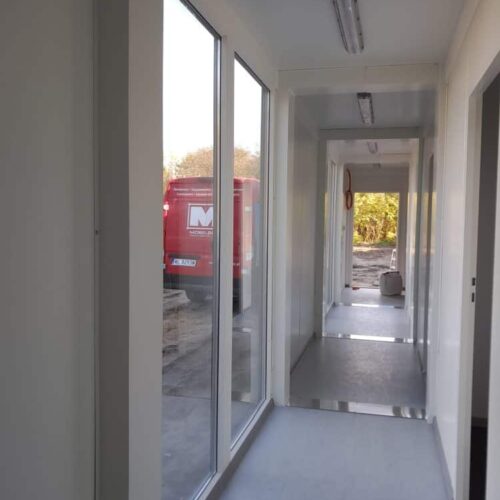 Pawilon Biurowy Z Kontenerow Warszawa Korytarz Pawilon biurowy Warszawa