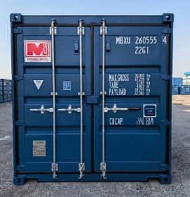 Kontener morski 20' zabezpieczenia i rygle