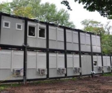 Budynek modułowy z kontenerów biurowych Rybnik Katowice