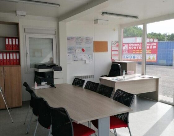 Biuro i plac składowy kontenery Łódź