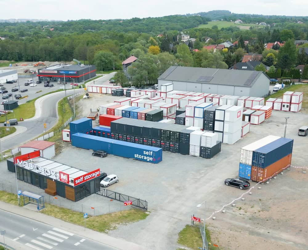 Plac kontenerowy w Krakowie