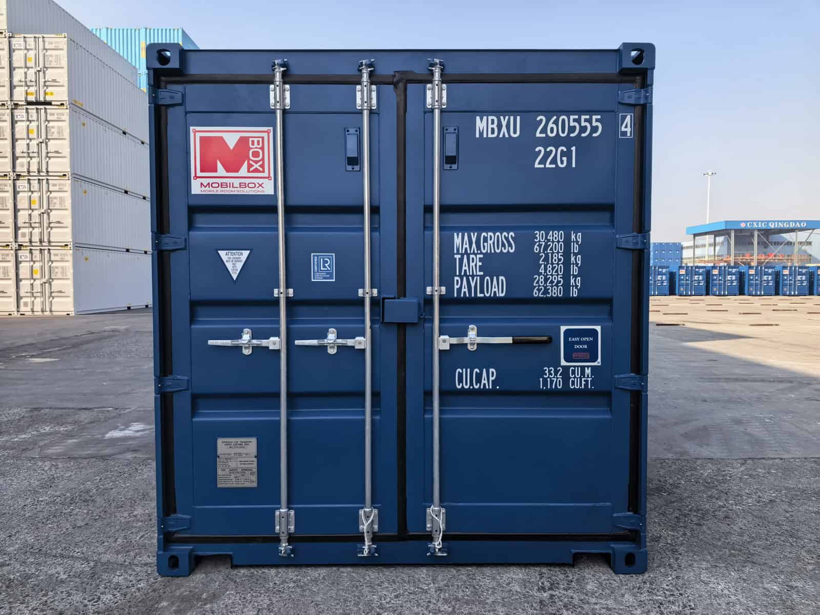 Nowy kontener magazynowy niebieski Warszawa